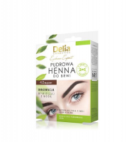 DELIA COSMETICS Henna pudrowa do brwi 4.0 BRĄZOWA 4 g