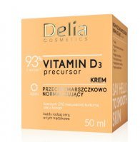 DELIA COSMETICS VITAMIN D3 Przeciwzmarszczkowy krem normalizujący na dzień 50 ml
