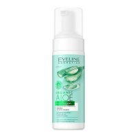 EVELINE COSMETICS ORGANIC ALOE + COLLAGEN Oczyszczająco-łagodząca pianka do mycia twarzy 150 ml