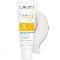 BIODERMA PHOTODERM AKN MAT SPF30 Krem do skóry tłustej i mieszanej 40 ml