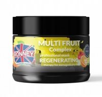 RONNEY Multi Fruit Complex Owocowa regenerująca maska do włosów zniszczonych i suchych, 300ml