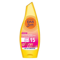 DAX SUN Rozświetlająca emulsja do opalania Glow&Shine SPF 15 ze złotymi drobinami 175 ml