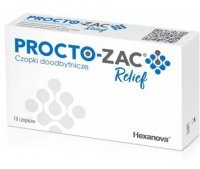 PROCTO-ZAC RELIEF czopki doodbytnicze 10 sztuk