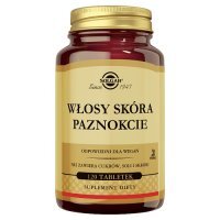 SOLGAR WŁOSY SKÓRA PAZNOKCIE 120 tabletek