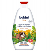 BOBINI FUN Płyn do kąpieli i żel do mycia ciała wysoka piana o zapachu cytrusów 500 ml