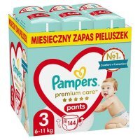 PAMPERS PANTS 3 (6-11kg) pielucha 144 sztuki