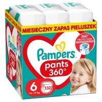 Pampers Pants Pieluchomajtki rozmiar 6 15kg+, 132 sztuki