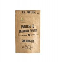 SUN BOOSTER 100 tabletek TWÓJ CEL TO: Delikatna opalenizna 365 dni w roku