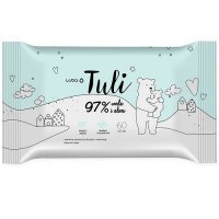 LUBA TULI Chusteczki Nawilżane dla dzieci 97% Woda i Aloes 60 sztuk