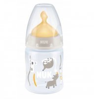 NUK FIRST CHOICE+ butelka ze wskaźnikiem temperatury 0-6 miesiąca 150 ml SZARY (743.876E)