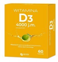 Witamina D3 4000j.m., 60 kaps.
