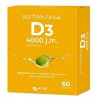 WITAMINA D3 4000 j.m. 60 kapsułek NEXON PHARMA