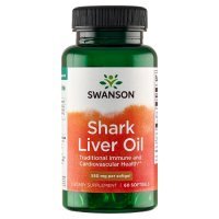 SWANSON Shark Liver Oil Olej z wątroby rekina 60 kapsułek