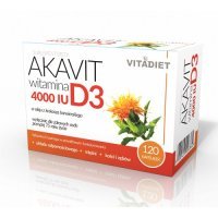 VITADIET Akavit Witamina D3 4000 IU 120 kapsułek w blistrze