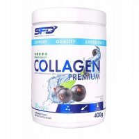 SFD COLLAGEN PREMIUM Kolagen msm kwas hialuronowy o smaku czarnej porzeczki 400 g