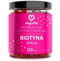 MYVITA ŻELKI naturalne z Biotyną 120 sztuk