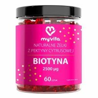 MYVITA ŻELKI naturalne z Biotyną 60 sztuk