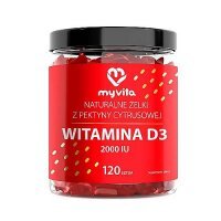 MyVita Żelki naturalne z Witaminą D3 2000IU, 120 szt.