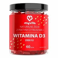 MYVITA ŻELKI naturalne z Witaminą D3 2000IU 60 sztuk