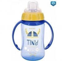 CANPOL Kubek treningowy z silikonowym ustnikiem Future Daydre 320 ml 56/514 niebieski