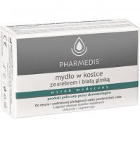 PHARMEDIS Mydło w kostce z nanosrebrem i białą glinką 100 g
