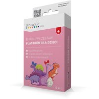 BIOCANTO Dinusiowy Zestaw różowych plastrów, 12 szt.