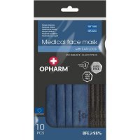 OPHARM Maska medyczna granatowa 10 szt. w folii