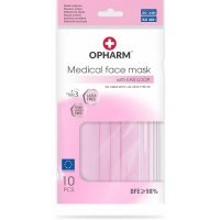 OPHARM Maska medyczna pastelowy róż 10 szt. w folii