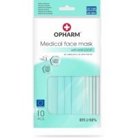 OPHARM Maska medyczna zielona 10 szt. w folii