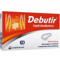 DEBUTIR czopki doodbytnicze 10 sztuk