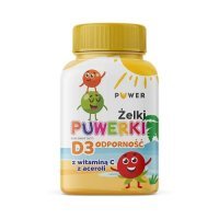 PUWERKI Żelki D3 Odporność z witaminą C z aceroli 50 sztuk