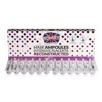RONNEY HAIR Intensive Placenta Reconstructed ampułki do włosów silna regeneracja 12×10ml