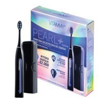 VITAMMY PEARL+ NOIRE Soniczna szczoteczka do zębów z funkcją wybielania kolor czarny + etui podróżne