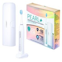 VITAMMY PEARL+ Soniczna szczoteczka do zębów z funkcją wybielania kolor biały + etui podróżne