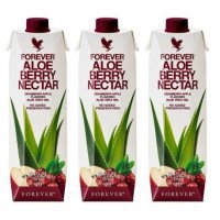 3 x FOREVER ALOE BERRY NECTAR Koncentrat napoju z miąższem z aloesu o smaku jabłkowo-żurawinowym 1000 ml