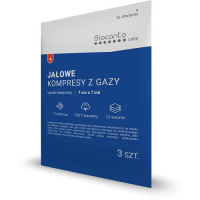 BIOCANTO Kompresy jałowe 17-nitkowe 12-warstwowe 7cm x 7cm, 3 sztuki