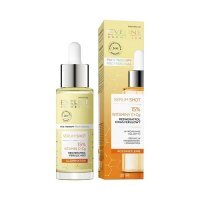 EVELINE SERUM Shot 15% Witamina C + Cg na twarz, szyję i dekolt 30 ml