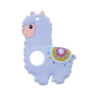 BOCIOLAND Gryzak silikonowy LAMA NIEBIESKA