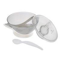 BOCIOLAND Miseczka z łyżeczką SZARA