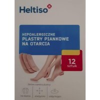 HELTISO Plastry hipoalergiczne piankowe na otarcia 12 sztuk