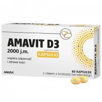 AMAVIT D3 2000 j.m. 60 kapsułki miękkie