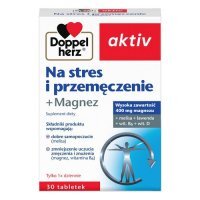 DOPPELHERZ AKTIV Na stres i przemęczenie + magnez, 30 tabletek