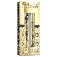 EVELINE COSMETICS VARIETE ZESTAW Pogrubiająco - wydłużający tusz do rzęs  + Wodoodporny eyeliner