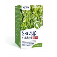SKRZYP Z BIOTYNĄ FORTE z pilniczkiem 45 tabletek VITTER BLUE