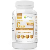 Wish Pharmaceutical Witamina C Kwas L-Askorbinowy 1000 mg, 120 kaps.
