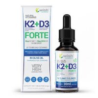 Wish Pharmaceutical Naturalna Witamina K2 MK-7 + D3 Forte krople, 30 ml