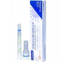 COVID-19 & INFLUENZA A/B test antygenowy na obecność Covid-19 i grypy typu A/B w wymazie z nosa