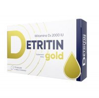 DETRITIN GOLD Witamina D3 2000 IU 75 kapsułek