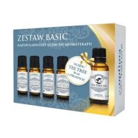 OPTIMA NATURA ZESTAW olejki 10ml eukaliptusowy+ sosnowy+ lawendowy+ pomarańczowy+ tea tee 30ml