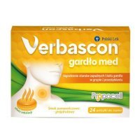 VERBASCON GARDŁO MED 24 pastylki do ssania